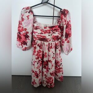 Abercrombie- White and Red Summer Dress - XST